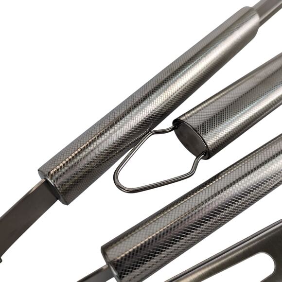 Weber Stainless Steel BBQ Grilling Tools Spatula Tongs Fork Never Used Utensils - Picture 5 of 10